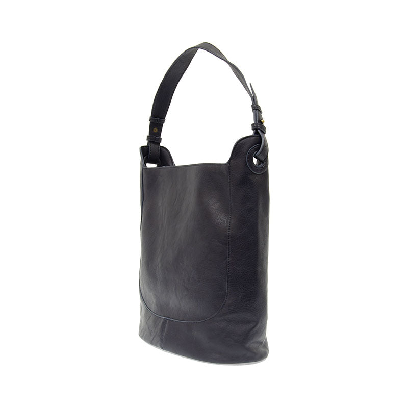 MIDNIGHT BLUE BRIELLE SMALL BUCKET BAG

