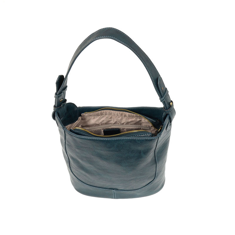 DARK TURQUOISE BRIELLE SMALL BUCKET BAG