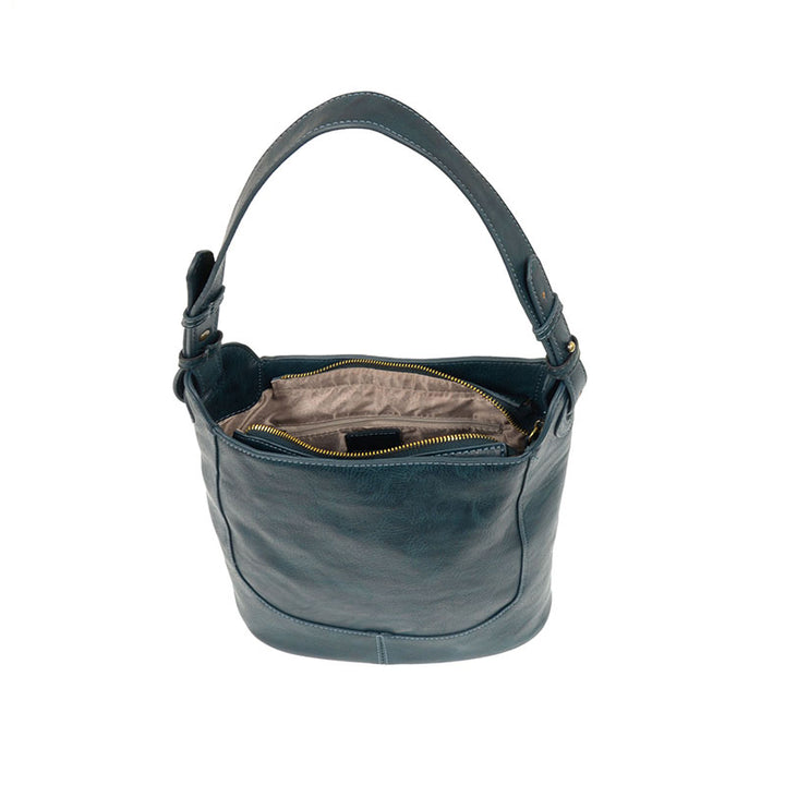 DARK TURQUOISE BRIELLE SMALL BUCKET BAG