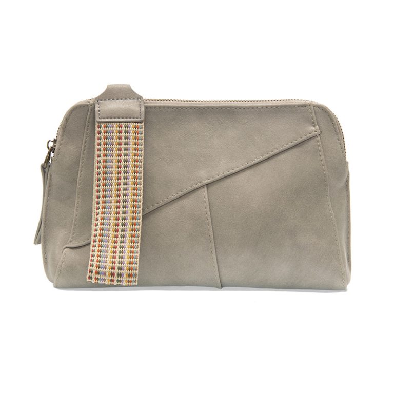 GREY GIGI CROSSBODY W/ WOVEN