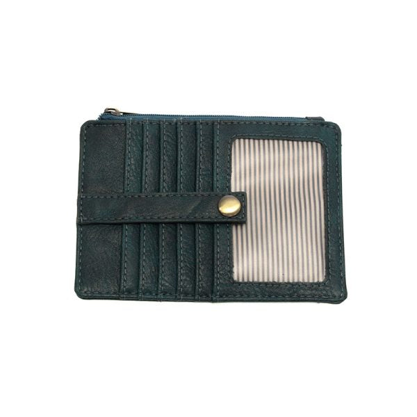 VIVID DEEP TEAL PENNY MINI TRAVEL WALLET