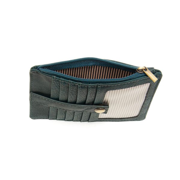 VIVID DEEP TEAL PENNY MINI TRAVEL WALLET