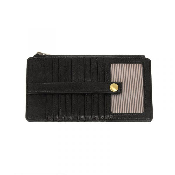 BLACK  DISTRESSED KARA MINI WALLET
