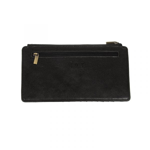 BLACK  DISTRESSED KARA MINI WALLET
