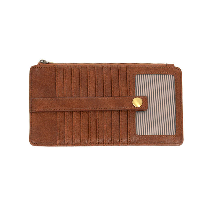 SADDLE  DISTRESSED KARA MINI WALLET
