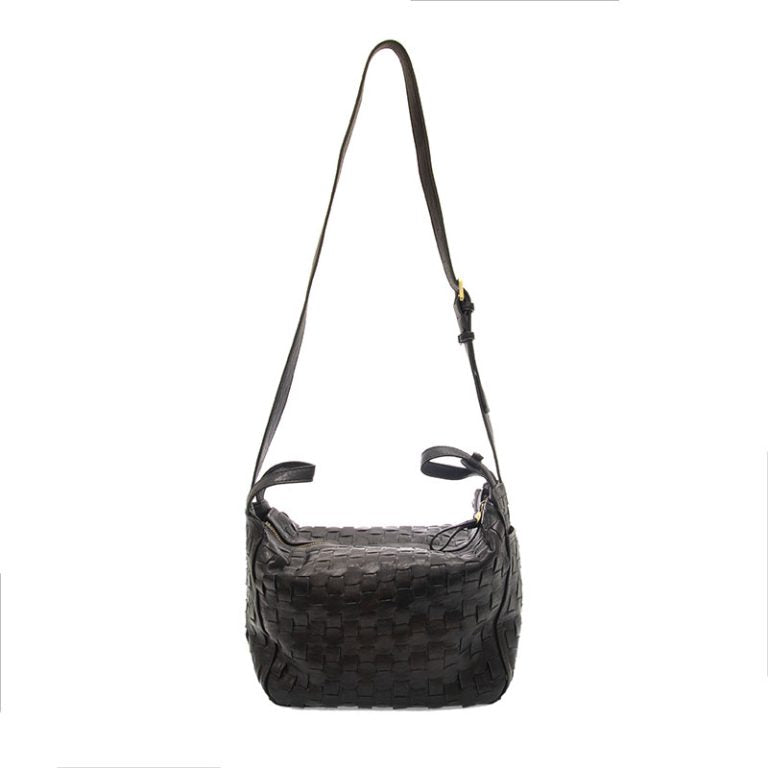 BLACK BRENNA BOWLER SATCHEL BAG