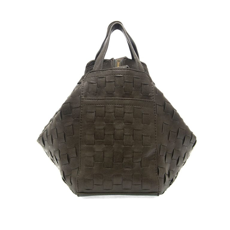 CHARCOAL BRENNA BOWLER SATCHEL BAG