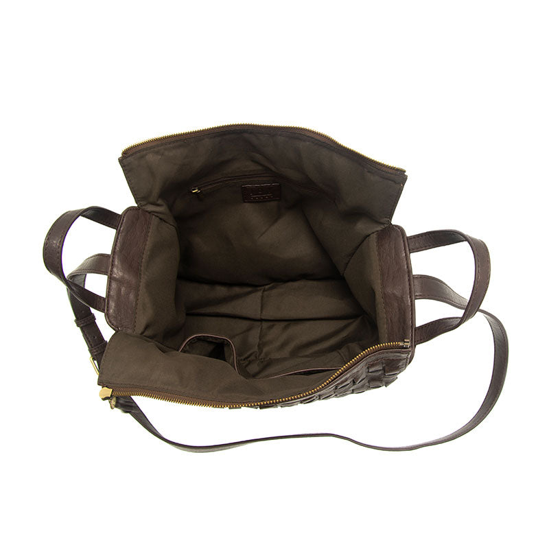 ESPRESSO BEAN BRENNA BOWLER SATCHEL BAG