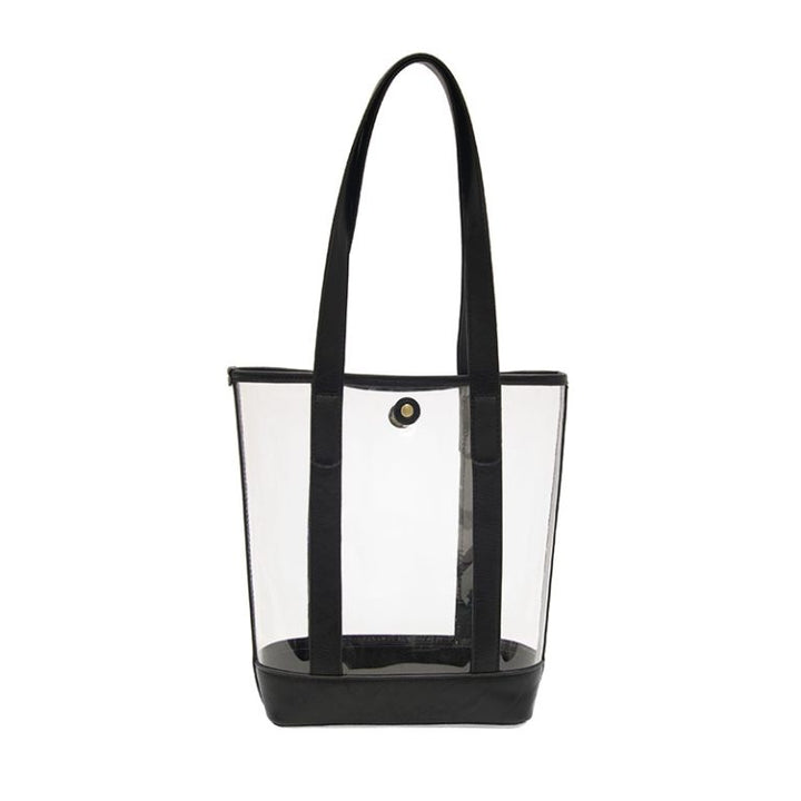 BLACK ELLE CLEAR TOTE BAG