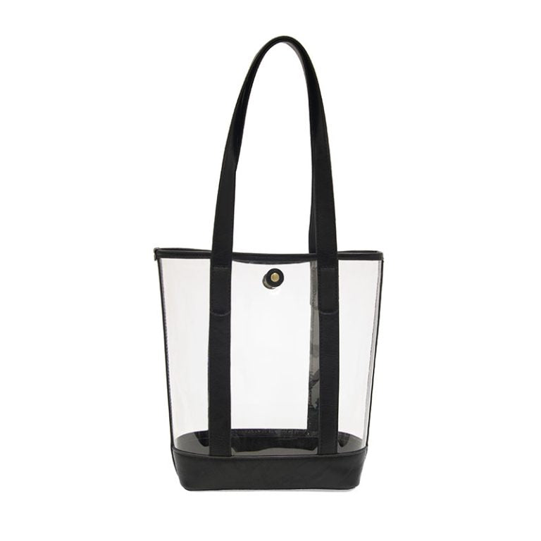 BLACK ELLE CLEAR TOTE BAG
