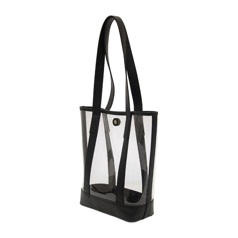 BLACK ELLE CLEAR TOTE BAG
