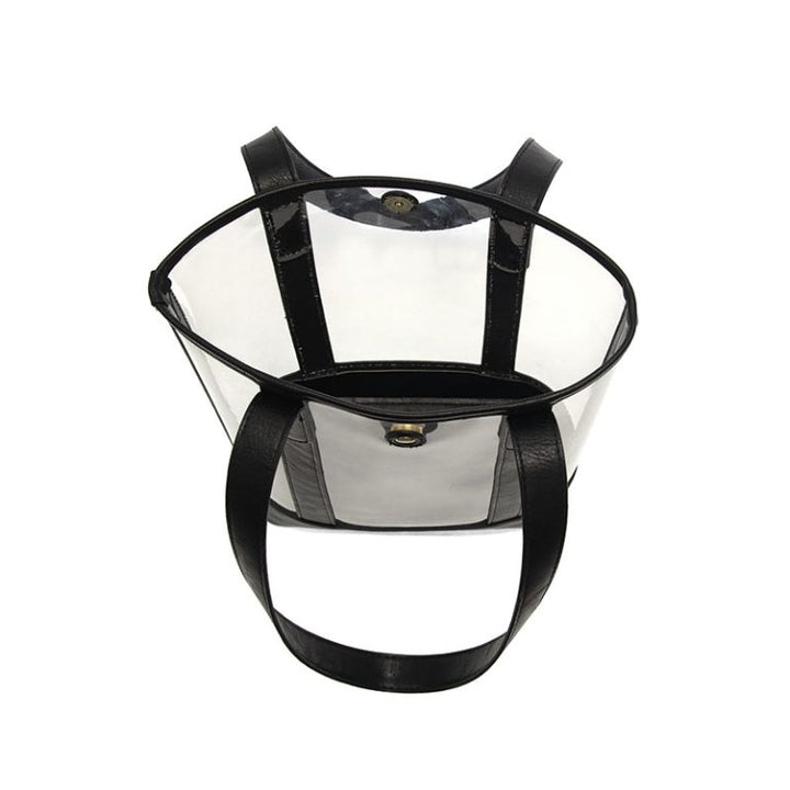 BLACK ELLE CLEAR TOTE BAG