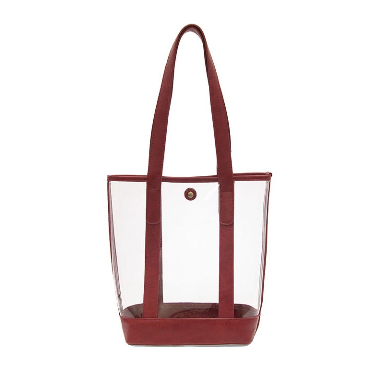 RED ELLE CLEAR TOTE BAG
