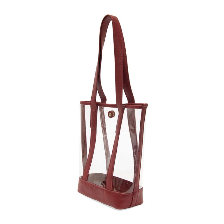RED ELLE CLEAR TOTE BAG

