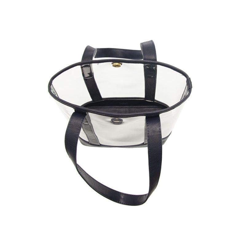 NAVY ELLE CLEAR TOTE BAG
