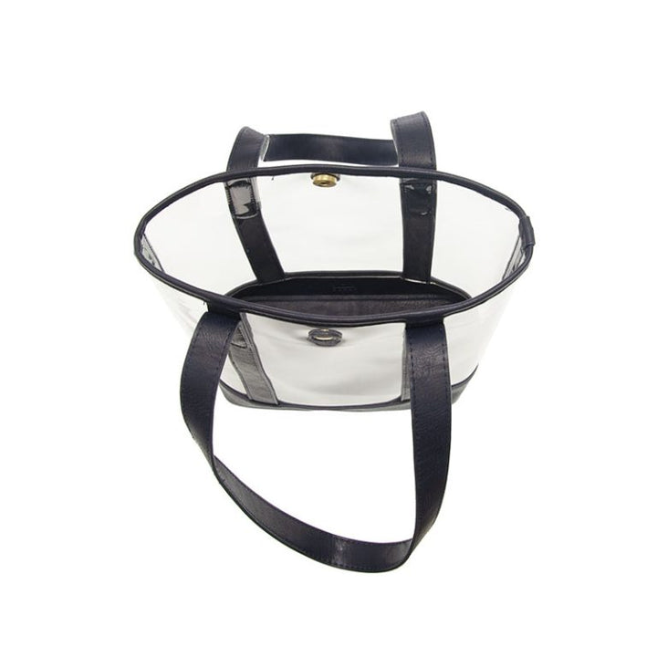 NAVY ELLE CLEAR TOTE BAG