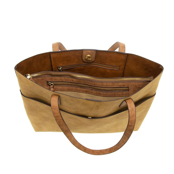 TOFFEE DANICA TOTE W/LAPTOP SLEEVE