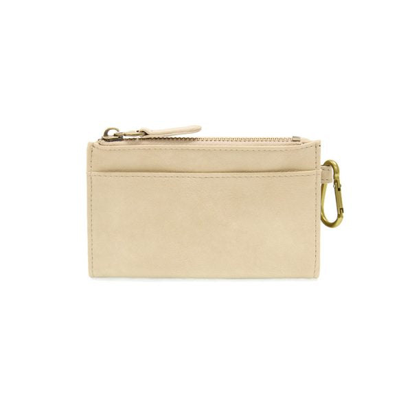 LINEN BOBBIE BIFOLD WALLET W/ CARABINER