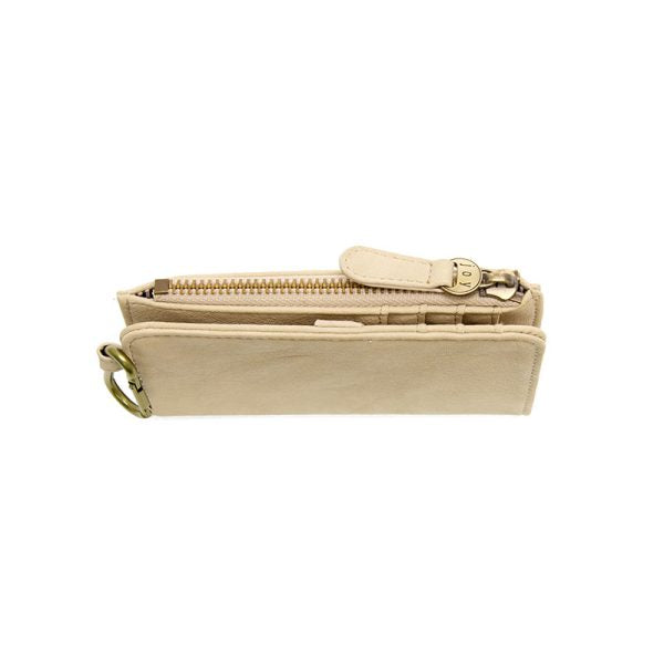 LINEN BOBBIE BIFOLD WALLET W/ CARABINER