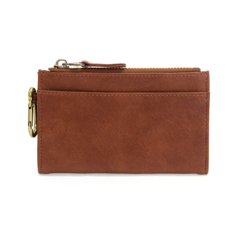 BOBBIE SADDLE BIFOLD WALLET WITH CARABINER
