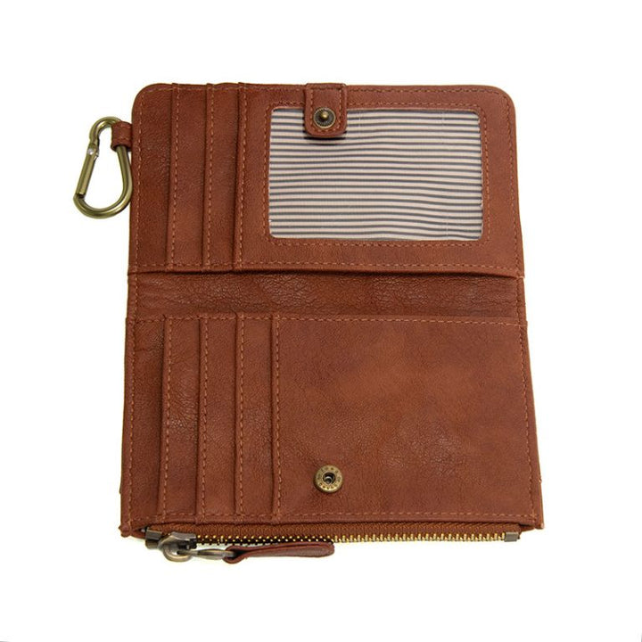 BOBBIE SADDLE BIFOLD WALLET WITH CARABINER