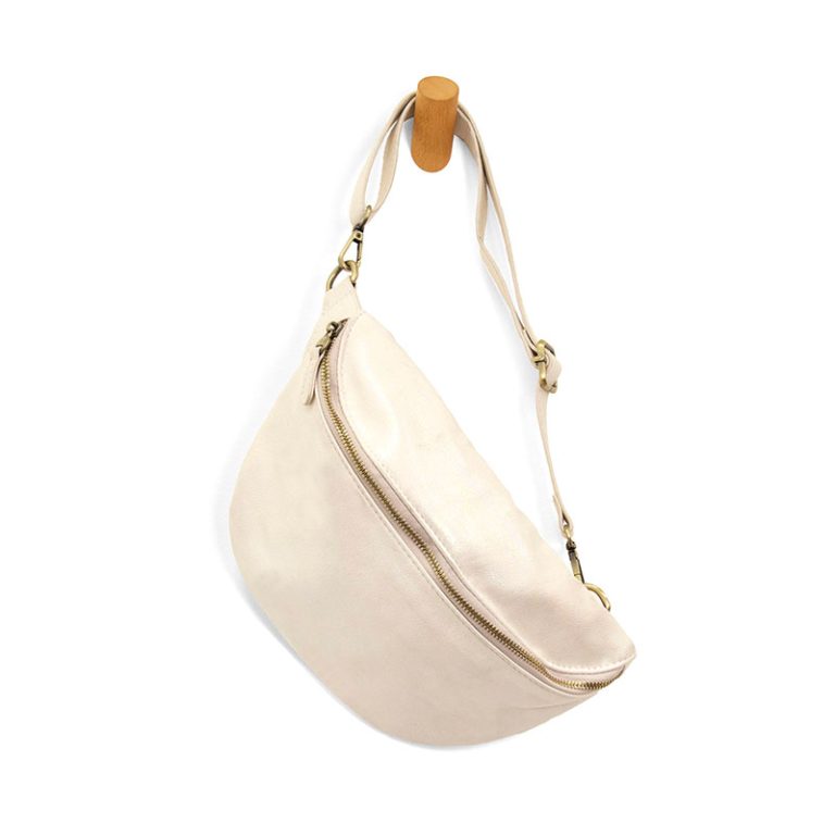WHITE HOLOGRAPHIC TWYLA SLING/BELT BAG
