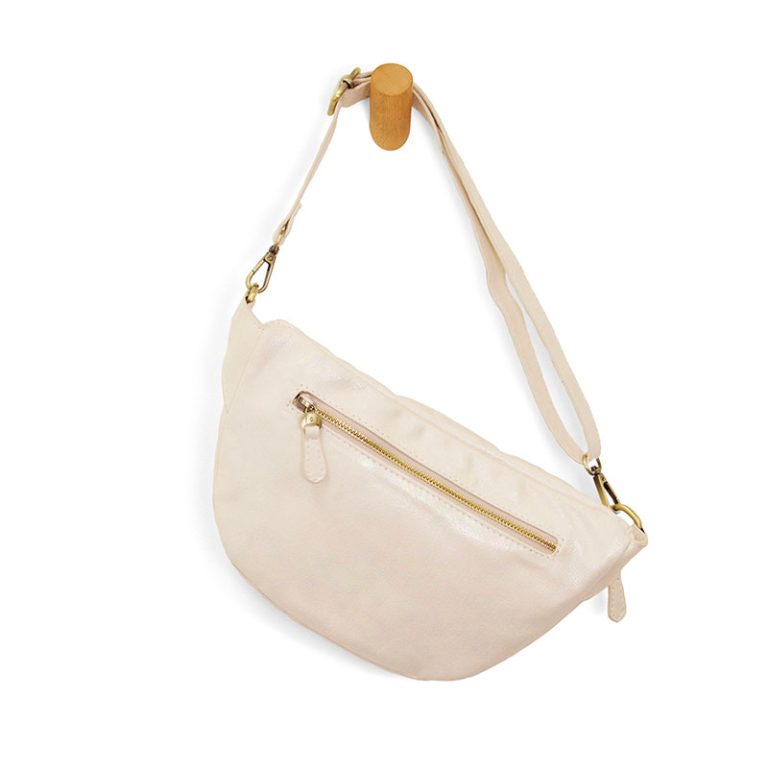 WHITE HOLOGRAPHIC TWYLA SLING/BELT BAG
