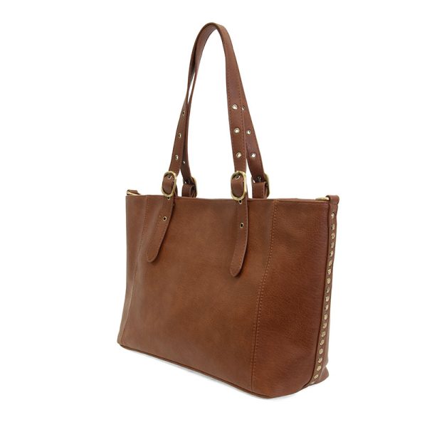 SADDLE SHELBY STUDDED TOTE BAG