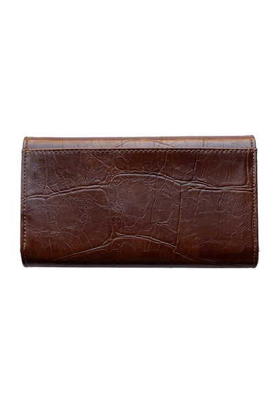 MARNIE PECAN CROCK MINI TRI FOLD WALLET