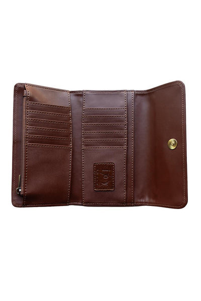 MARNIE PECAN CROCK MINI TRI FOLD WALLET