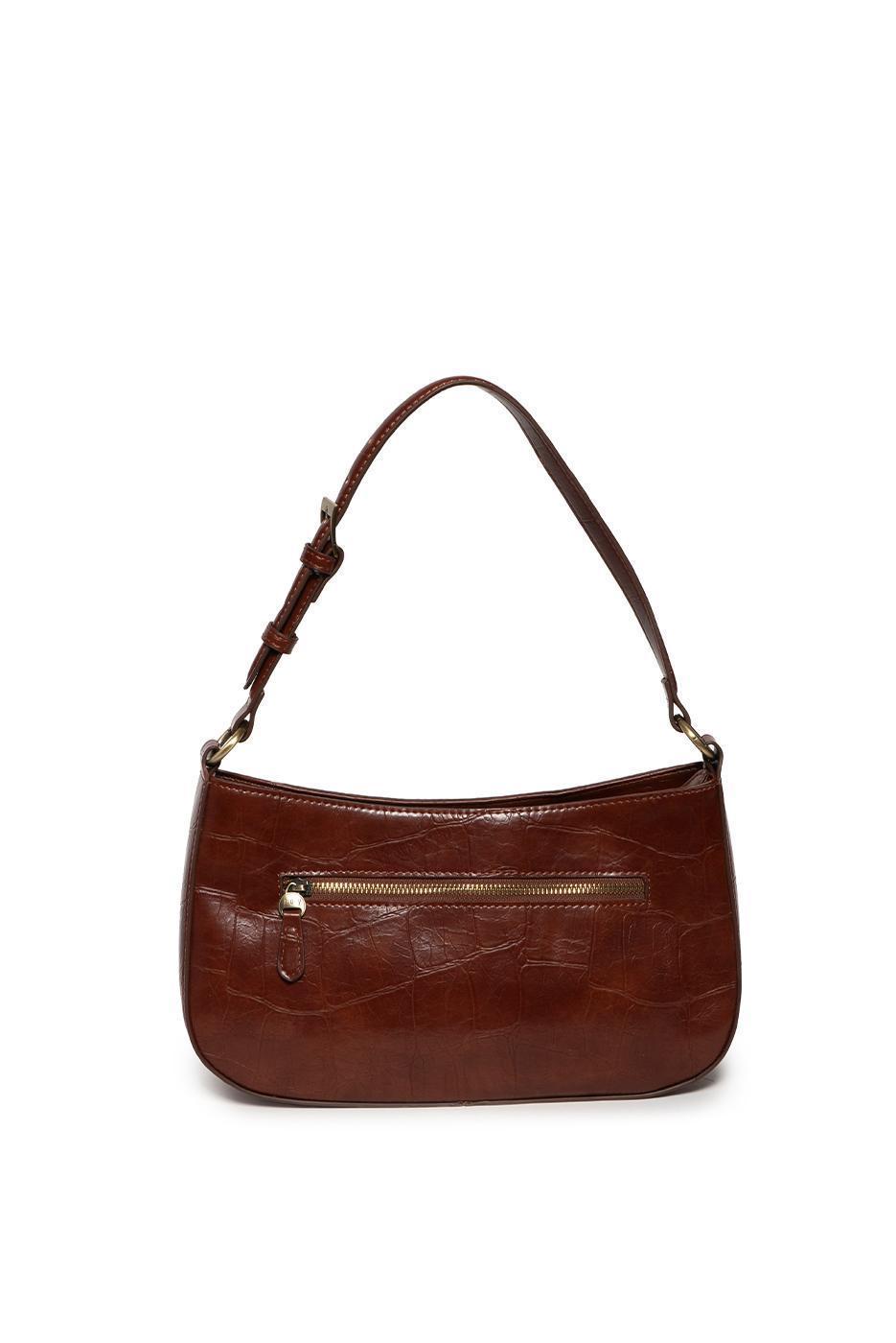 ERIN PECAN CROCK SHOULDER BAG