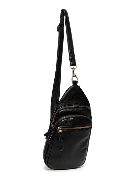 JAS BLACK MEDIUM SLING CROSSBOY BAG