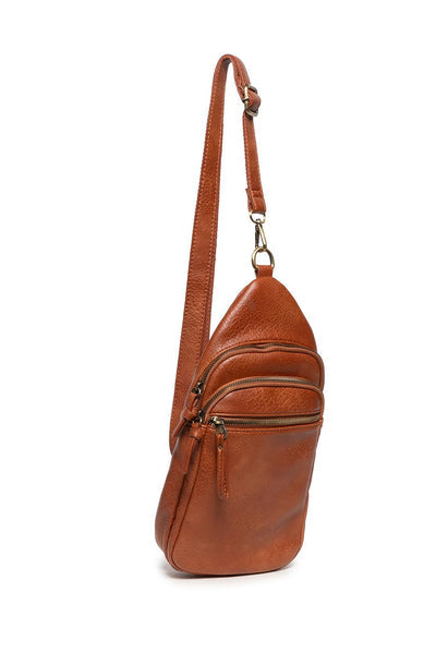 JAS COGNAC SLING CROSSBODY BAG
