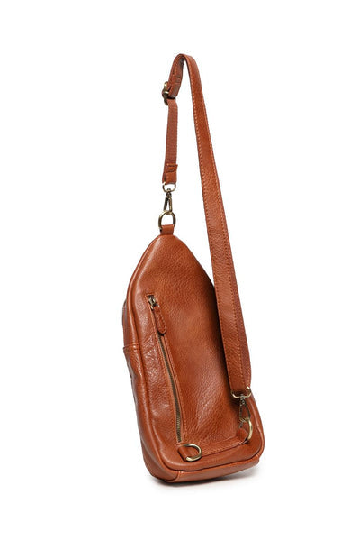 JAS COGNAC SLING CROSSBODY BAG