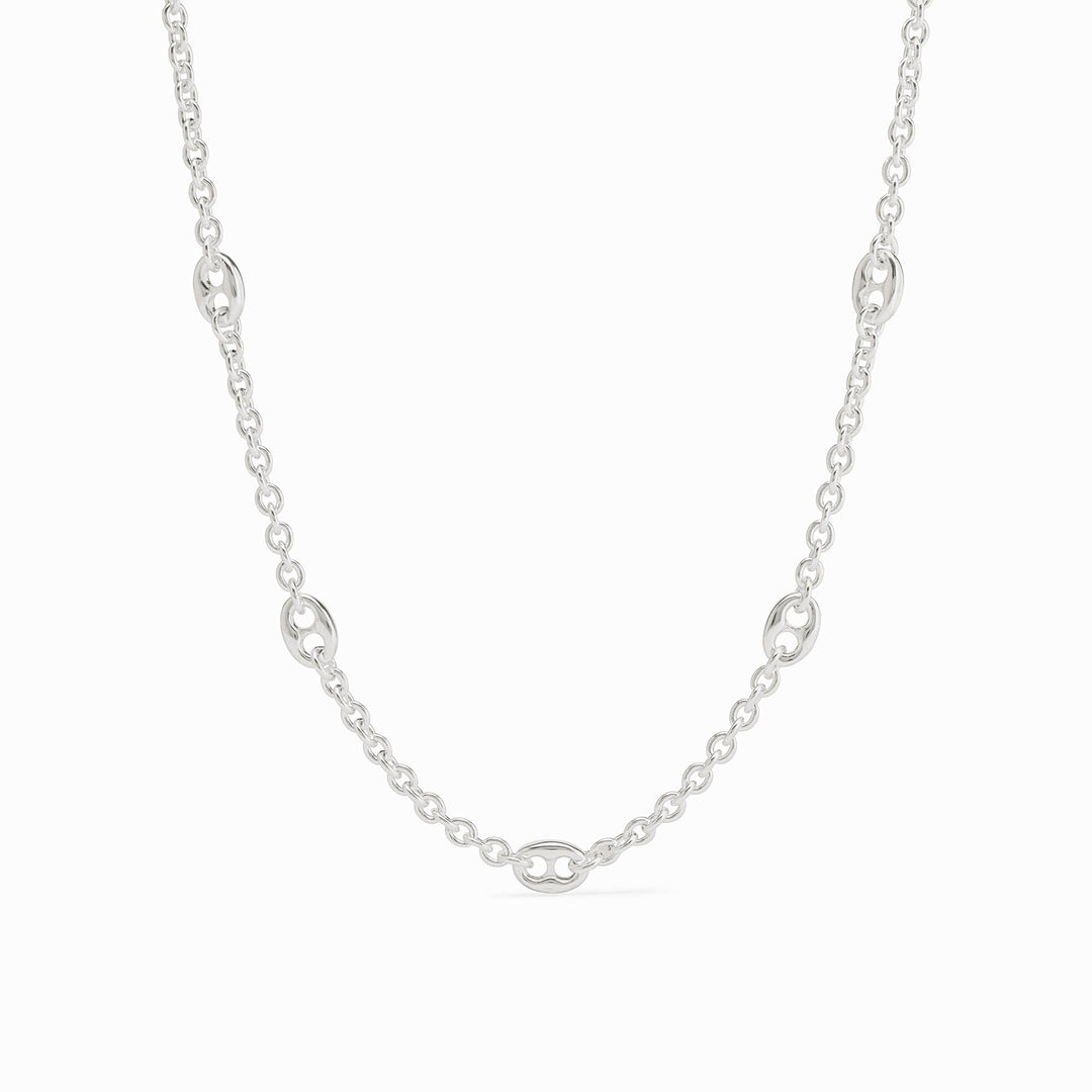 LAGUNA SILVER DELICATE STATION NECKLACE