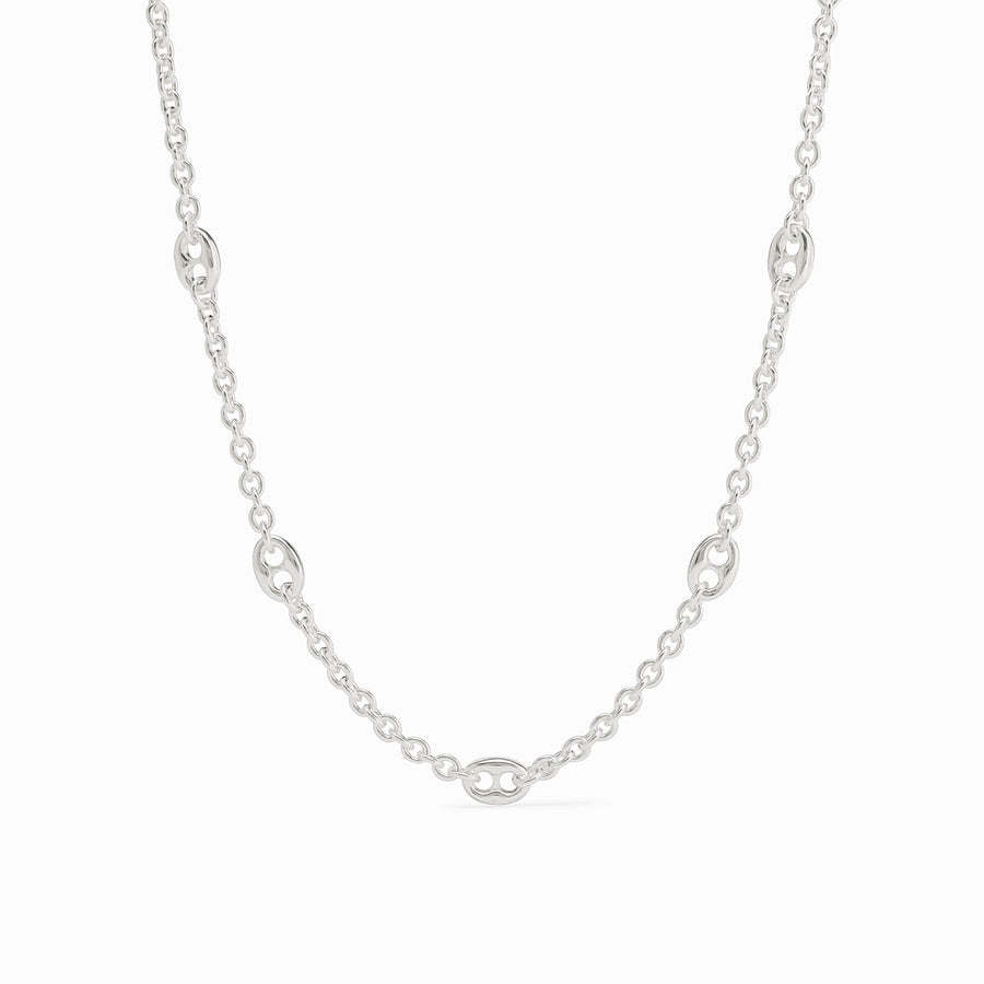 LAGUNA SILVER DELICATE STATION NECKLACE
