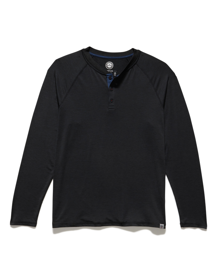 MEN'S CHARCOAL VICTORY PERFORMANCE HENLEY