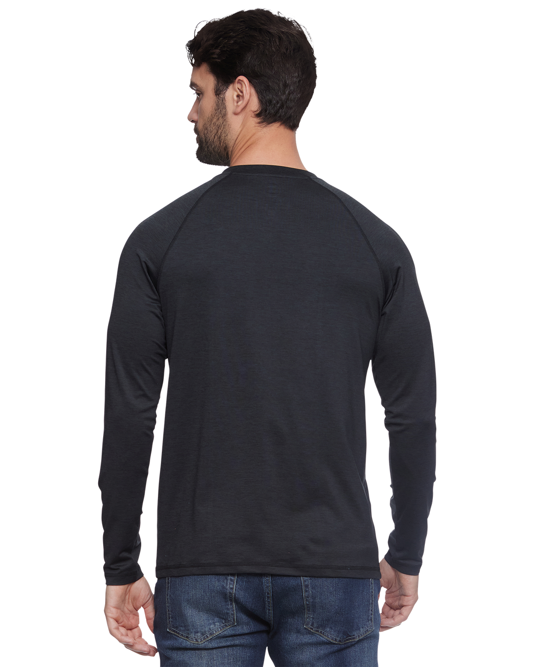 MEN'S CHARCOAL VICTORY PERFORMANCE HENLEY