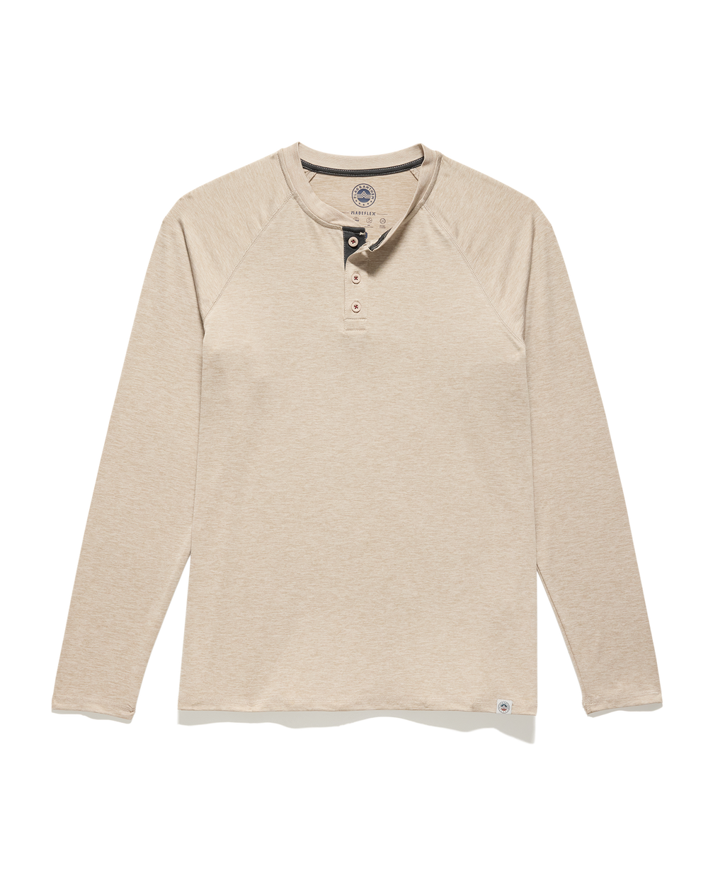 MEN'S OATMEAL HEATHER VICTORY PERFORMANCE HENLEY
