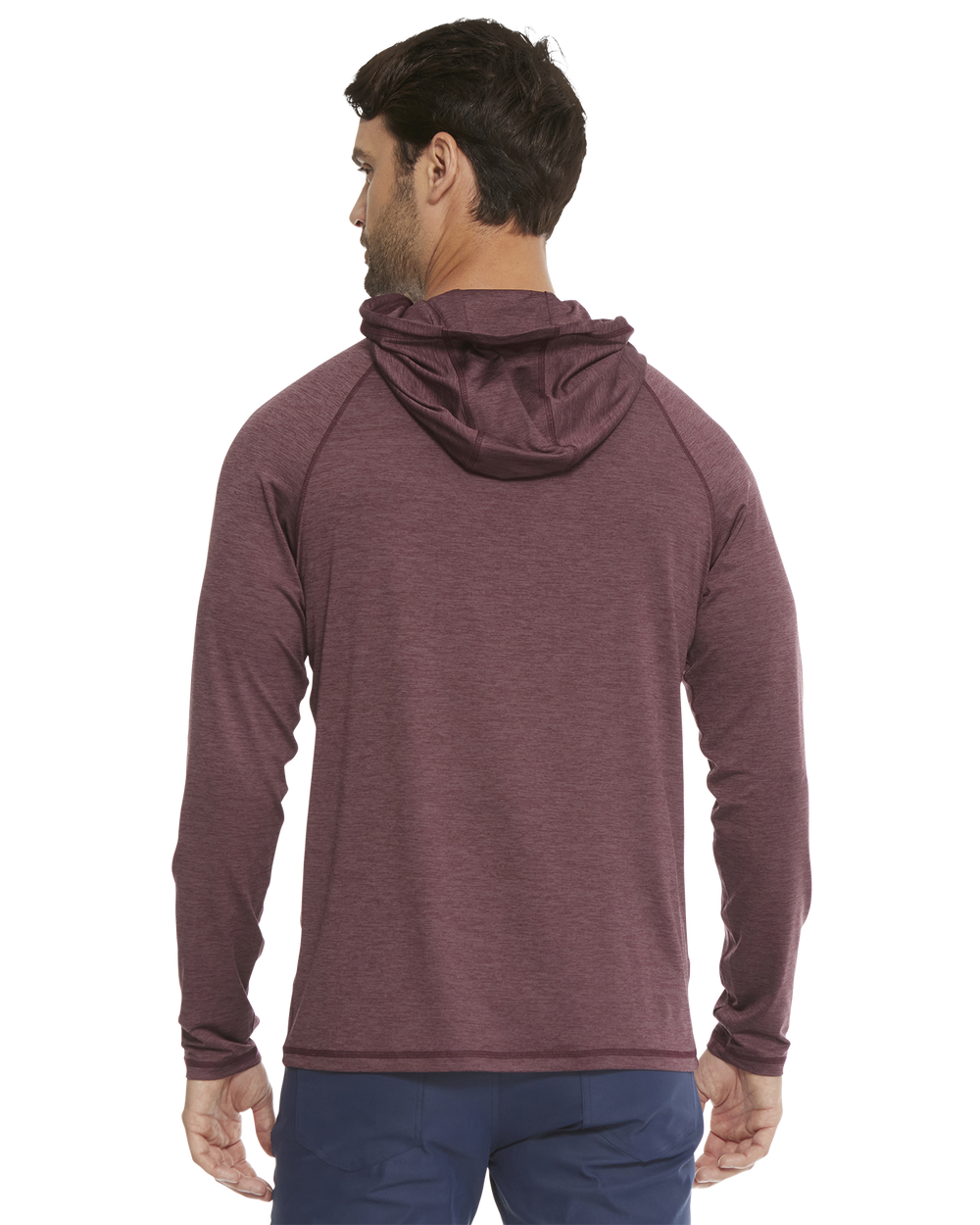 MEN'S MAROON HEATHER VICTORY PERFORMANCE HOODIE
