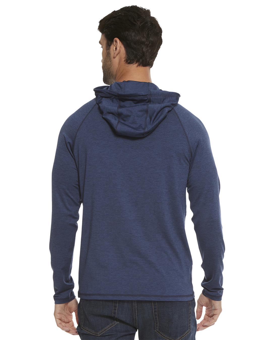 MEN'S NAVY HEATHER VICTORY PERFORMANCE HOODIE