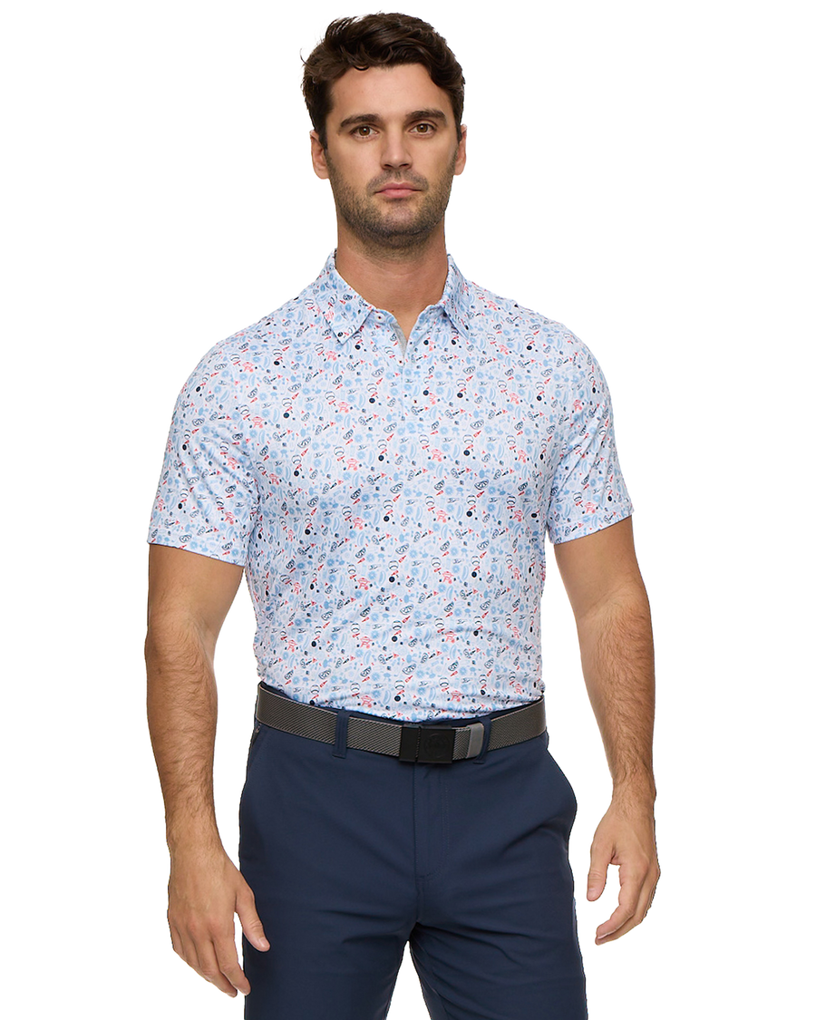 MEN'S CHESTER AMERICANA SUMMER BBQ PERFORMANCE POLO
