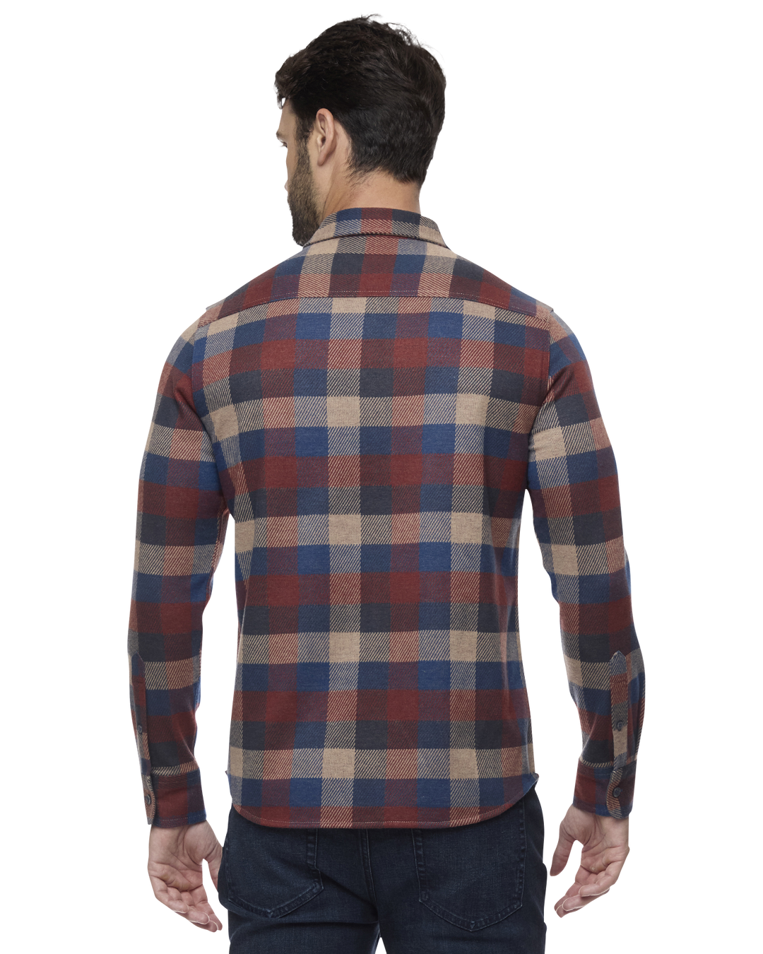 MEN'S TRUXTON RUST HERO KNIT FLANNEL SHIRT