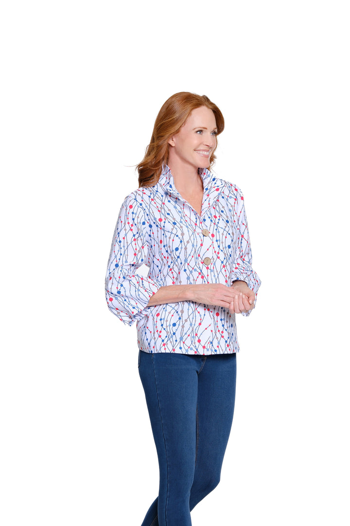 BUTTON FRONT SHIRT JACKET
