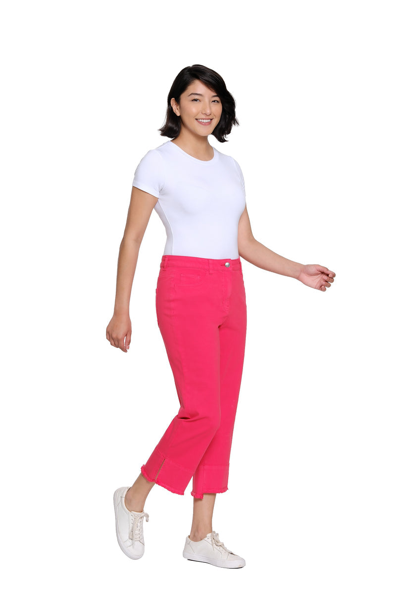 FIEREY RED 5 POCKET CROP PANT
