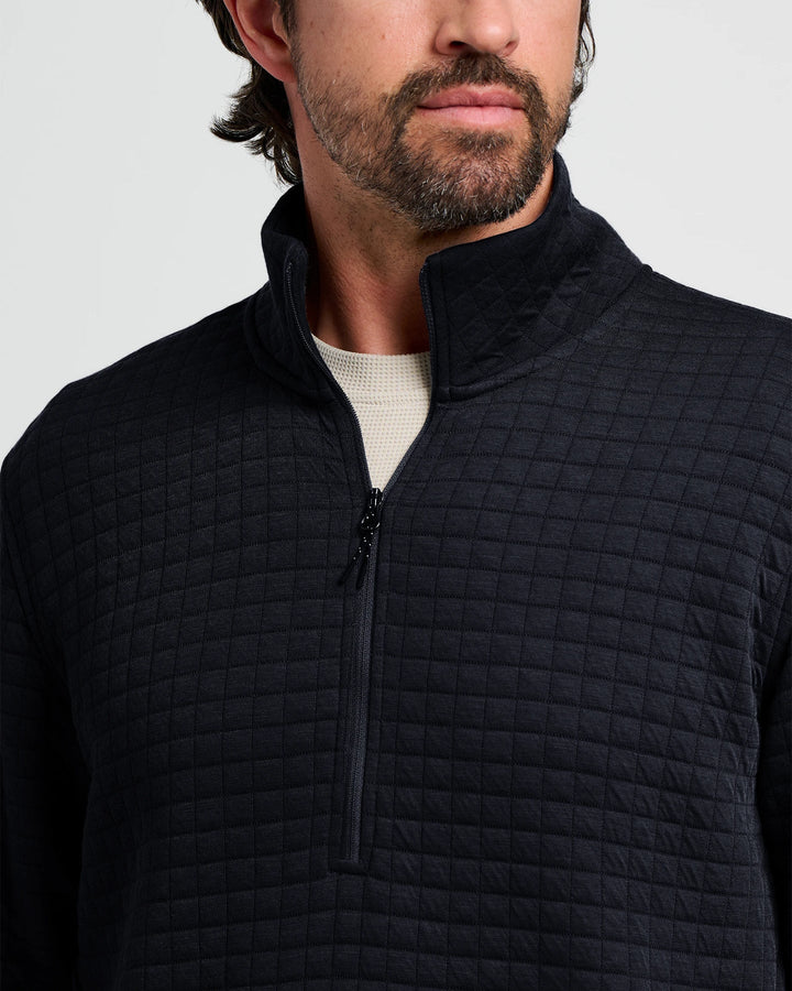 MEN'S BLACK DOWNVALLEY QUARTER ZIP