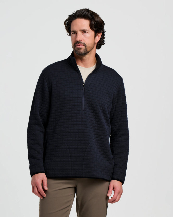 MEN'S BLACK DOWNVALLEY QUARTER ZIP