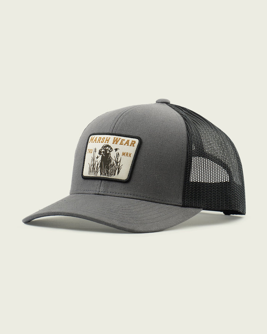 CHARCOAL LOOKOUT TRUCKER HAT
