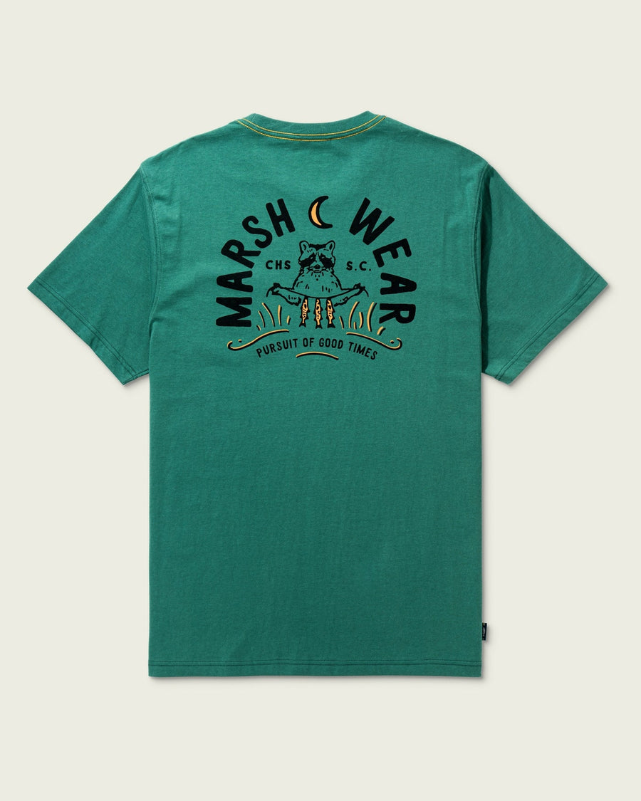 MEN'S CAMPOUT ANTIQUE GREEN POCKET T-SHIRT
