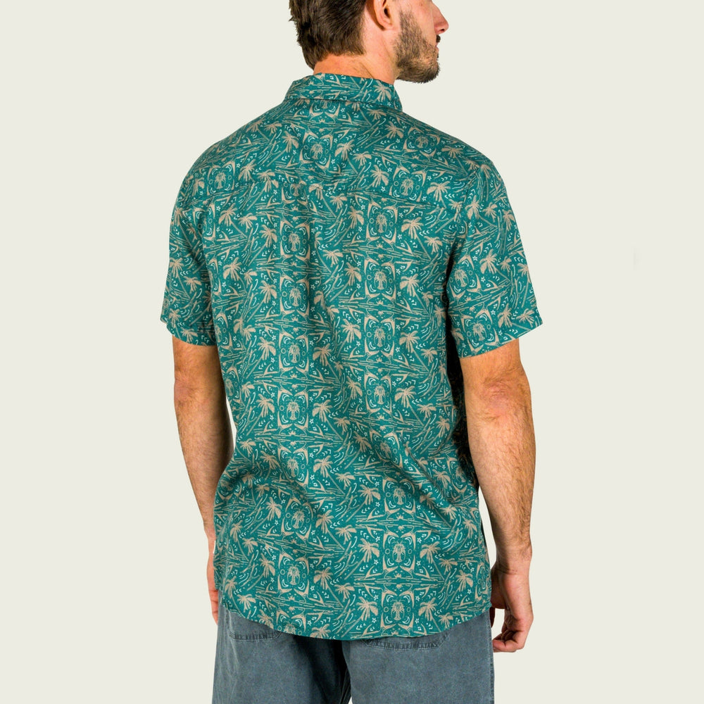 MEN'S HAGWOOD ANTIQUE GREEN SHORTSLEEVE SHIRT
